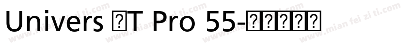 Univers LT Pro 55字体转换
